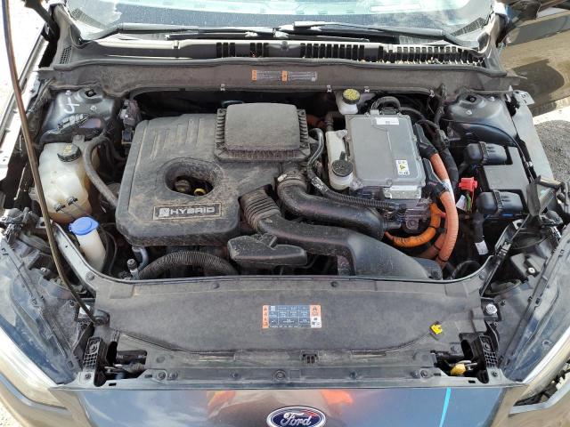 3FA6P0LU4KR151775 - 2019 FORD FUSION SE GRAY photo 11