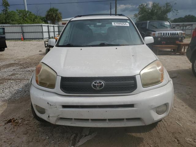 JTEHD20V340009016 - 2004 TOYOTA RAV4 WHITE photo 5