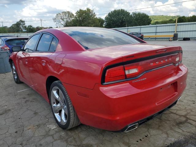 2C3CDXBG8DH554476 - 2013 DODGE CHARGER SE RED photo 2