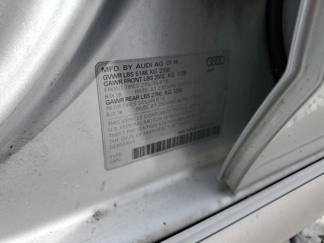 WA1UFAFL4EA102937 - 2014 AUDI A4 ALLROAD PREMIUM PLUS SILVER photo 12