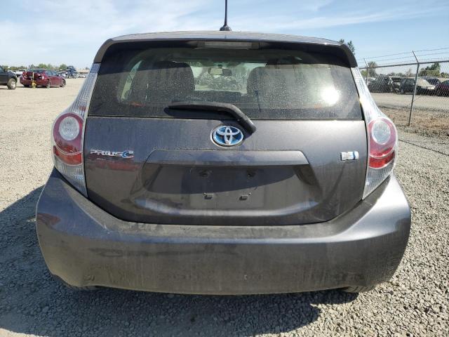 JTDKDTB36D1057003 - 2013 TOYOTA PRIUS C CHARCOAL photo 6