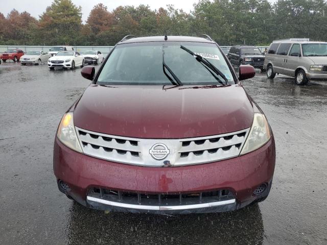 JN8AZ08W17W641947 - 2007 NISSAN MURANO SL BURGUNDY photo 5