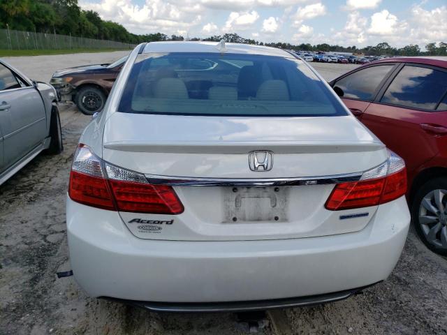 1HGCR6F33EA003694 - 2014 HONDA ACCORD HYBRID WHITE photo 6