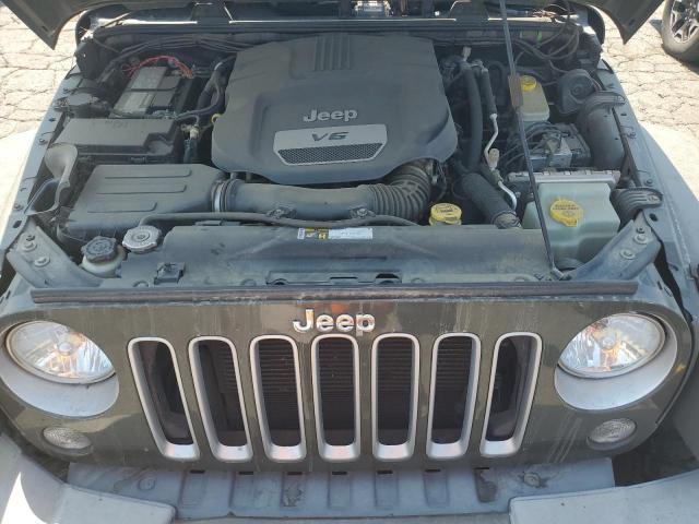 1C4BJWEG5GL141783 - 2016 JEEP WRANGLER U SAHARA GREEN photo 11