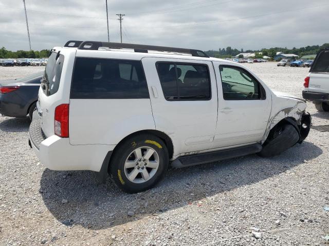 5N1AR18U28C635850 - 2008 NISSAN PATHFINDER S WHITE photo 3