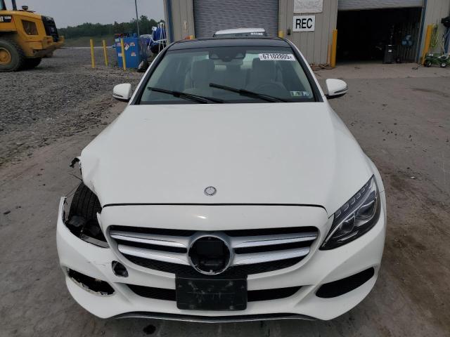 55SWF4KB3GU154548 - 2016 MERCEDES-BENZ C 300 4MATIC WHITE photo 5
