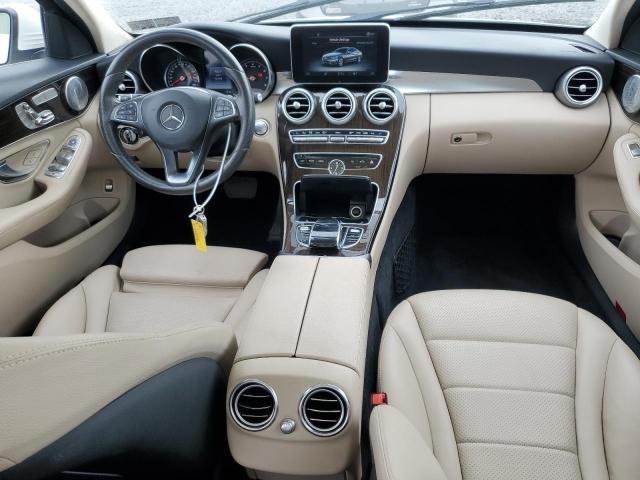 55SWF4KB3GU154548 - 2016 MERCEDES-BENZ C 300 4MATIC WHITE photo 8