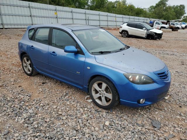 JM1BK343741156965 - 2004 MAZDA 3 HATCHBACK BLUE photo 4