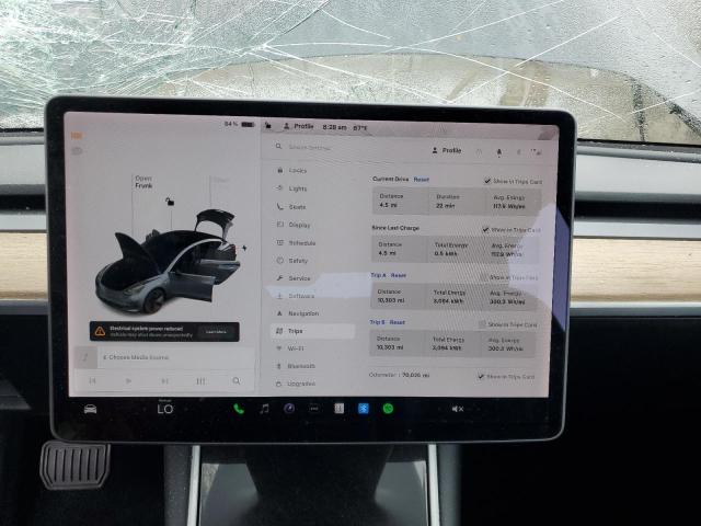 5YJ3E1EB0LF790291 - 2020 TESLA MODEL 3 Gri fotoğraf 9