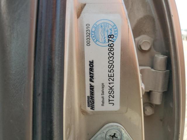 JT2SK12E5S0326678 - 1995 TOYOTA CAMRY LE 银色 照片 12