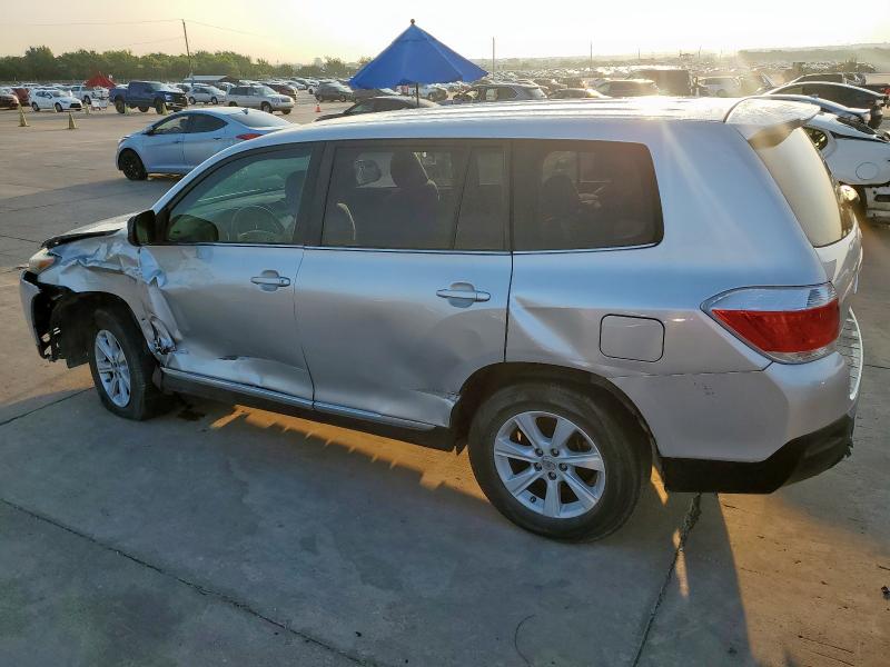5TDZA3EHXDS037175 - 2013 TOYOTA HIGHLANDER BASE ვერცხლისფერი ფოტო 2