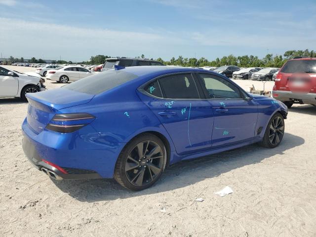 KMTG34TA9PU112334 - 2023 GENESIS G70 BASE BLUE photo 3