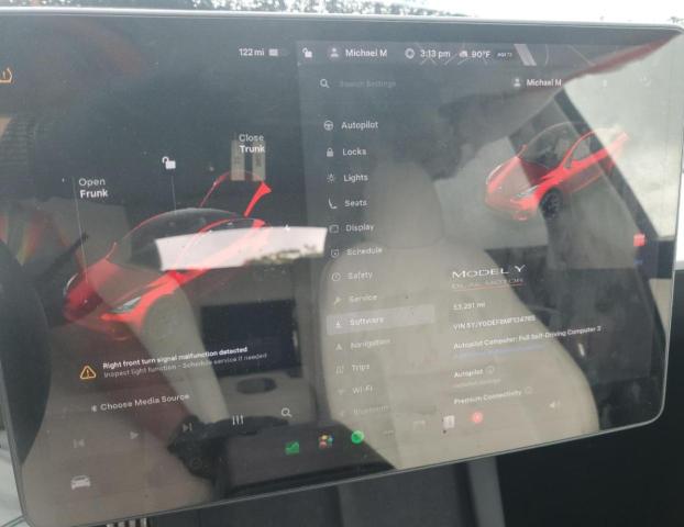 5YJYGDEF8MF134765 - 2021 TESLA MODEL Y CHARCOAL photo 9