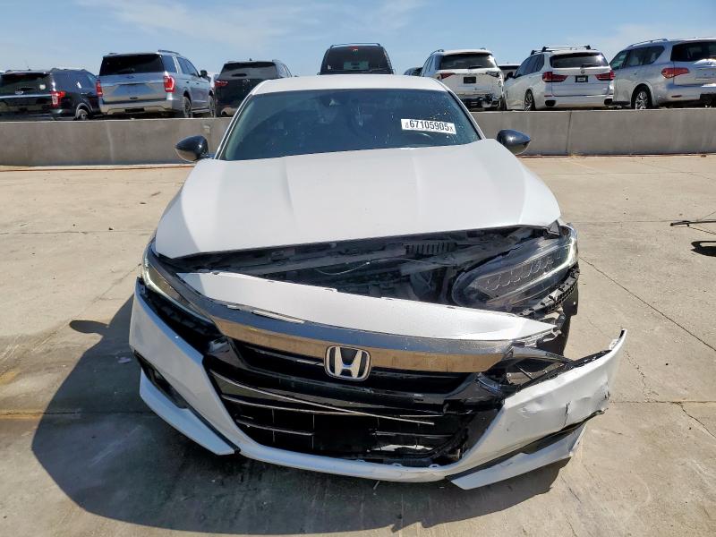 1HGCV1F35NA116304 - 2022 HONDA ACCORD SPORT WHITE photo 5