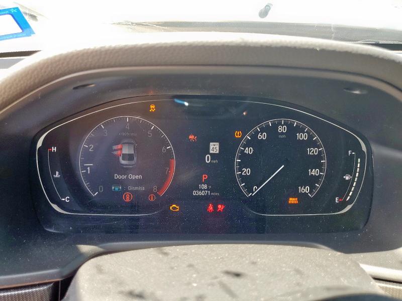 1HGCV1F35NA116304 - 2022 HONDA ACCORD SPORT WHITE photo 9