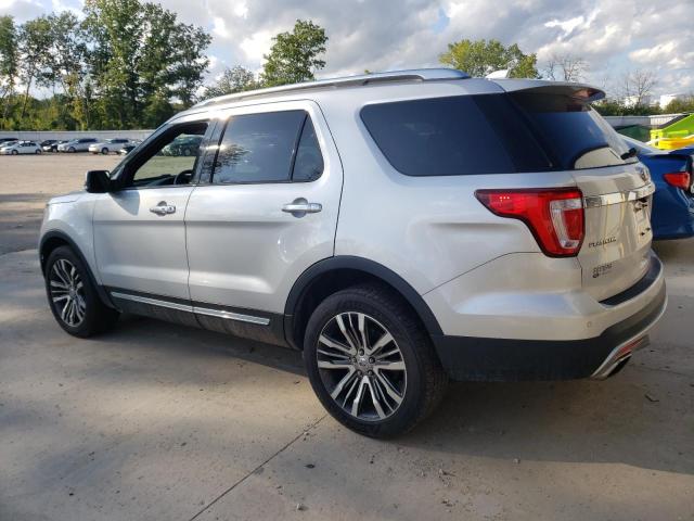 1FM5K8HT3HGC30451 - 2017 FORD EXPLORER PLATINUM SILVER photo 2