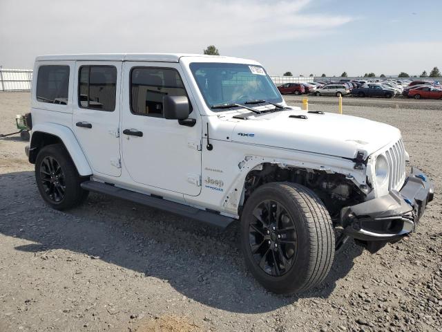 1C4JJXP61MW675346 - 2021 JEEP WRANGLER U SAHARA 4XE WHITE photo 4