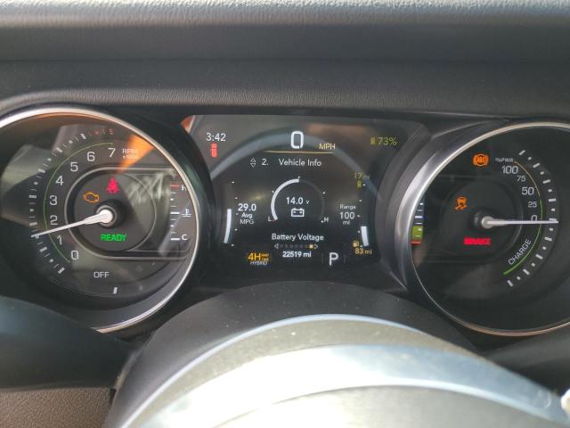 1C4JJXP61MW675346 - 2021 JEEP WRANGLER U SAHARA 4XE WHITE photo 9