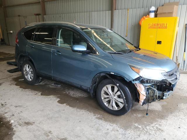 5J6RM4H76DL009014 - 2013 HONDA CR-V EXL TEAL photo 4