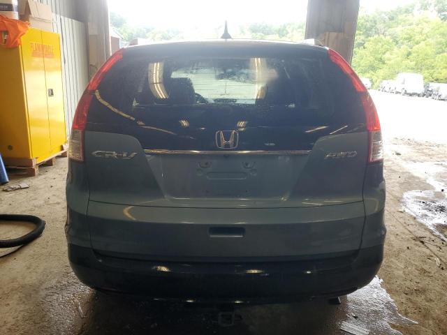 5J6RM4H76DL009014 - 2013 HONDA CR-V EXL TEAL photo 6