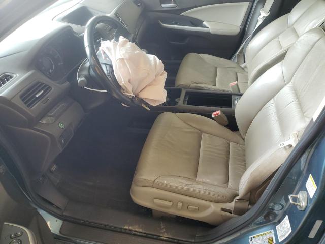 5J6RM4H76DL009014 - 2013 HONDA CR-V EXL TEAL photo 7