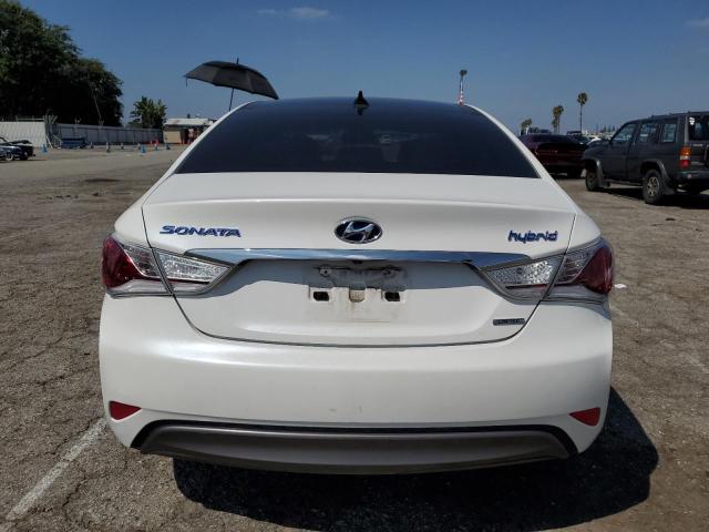 KMHEC4A49FA124840 - 2015 HYUNDAI SONATA HYBRID WHITE photo 6