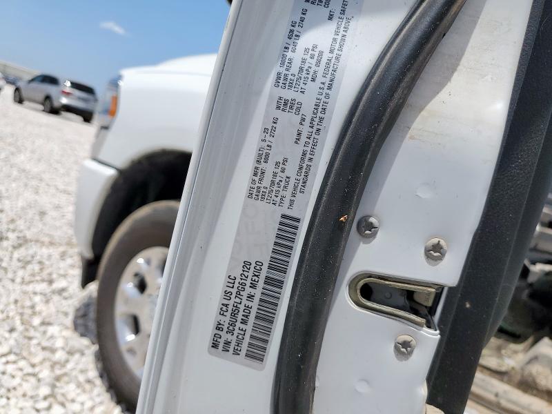 3C6UR5FL7PG612120 - 2023 RAM 2500 LARAMIE თეთრი ფოტო 12