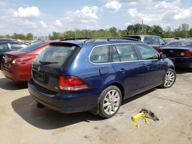 3VWPL7AJ0EM623481 - 2014 VOLKSWAGEN JETTA TDI BLUE photo 3