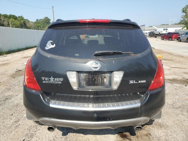 JN8AZ08W27W639687 - 2007 NISSAN MURANO SL BLACK photo 6