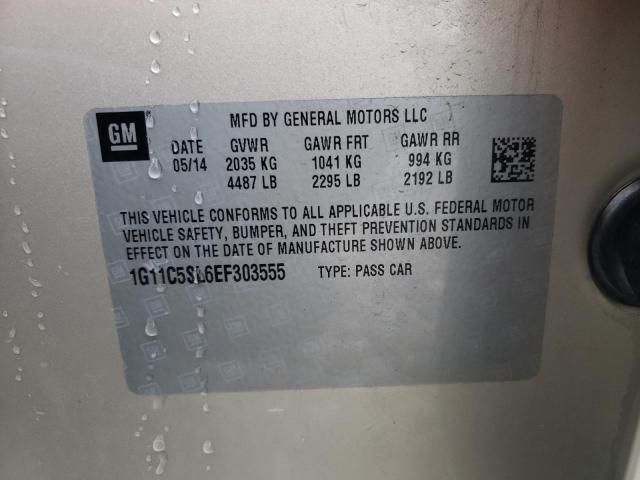 1G11C5SL6EF303555 - 2014 CHEVROLET MALIBU 1LT GOLD photo 13