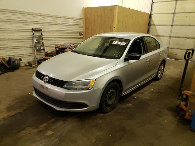 3VW2K7AJ3BM016693 - 2011 VOLKSWAGEN JETTA BASE SILVER photo 2