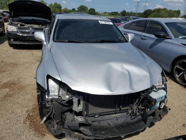 JTHBK262975042878 - 2007 LEXUS IS 250 SILVER photo 5