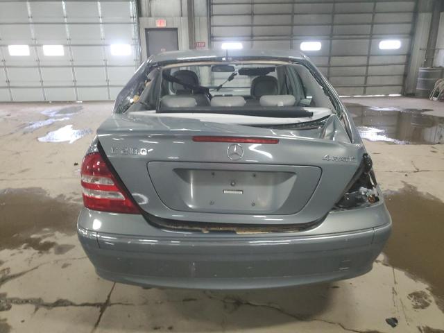 WDBRF92H46F767531 - 2006 MERCEDES-BENZ C 280 4MATIC GRAY photo 6