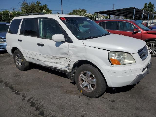 2HKYF185X4H577697 - 2004 HONDA PILOT EXL WHITE photo 4