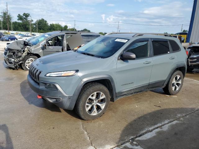 1C4PJMBB9EW142126 - 2014 JEEP CHEROKEE TRAILHAWK GRAY photo 1