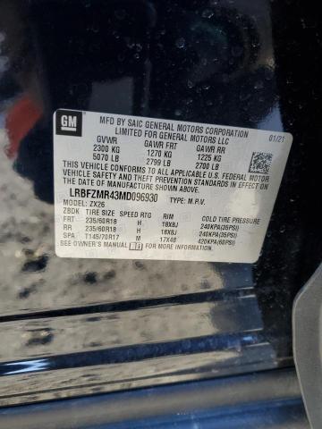 LRBFZMR43MD096930 - 2021 BUICK ENVISION PREFERRED Mavi foto 13