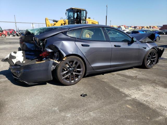 5YJSA1E6XNF468481 - 2022 TESLA MODEL S Մոխրագույն լուսանկար 3