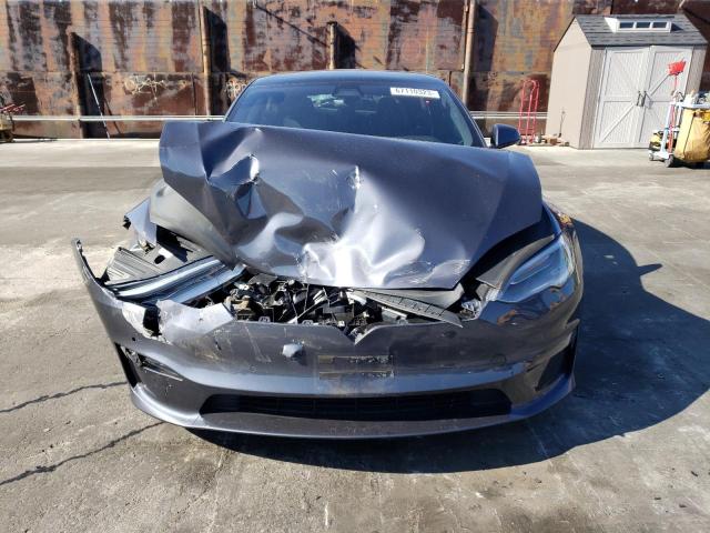 5YJSA1E6XNF468481 - 2022 TESLA MODEL S Մոխրագույն լուսանկար 5