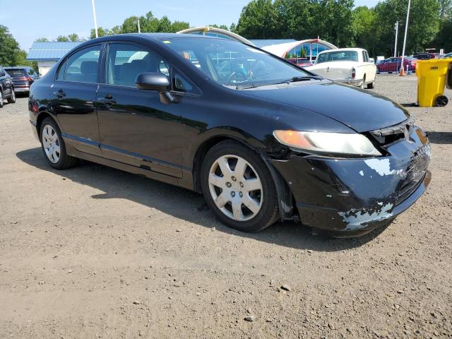 1HGFA16568L074244 - 2008 HONDA CIVIC LX BLACK photo 4