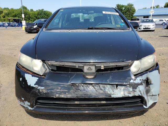 1HGFA16568L074244 - 2008 HONDA CIVIC LX BLACK photo 5