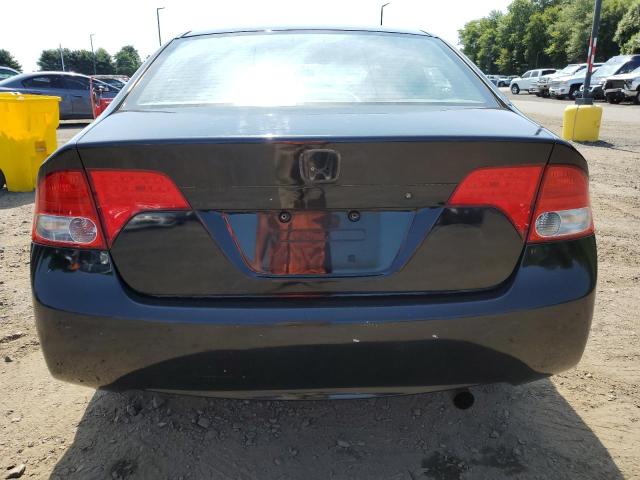 1HGFA16568L074244 - 2008 HONDA CIVIC LX BLACK photo 6
