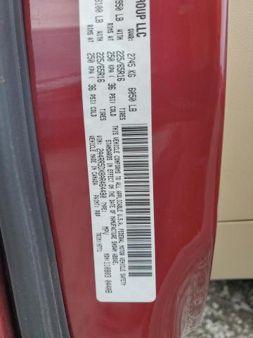 2A4RR5DX8AR464480 - 2010 CHRYSLER TOWN & COU TOURING წითელი ფოტო 12