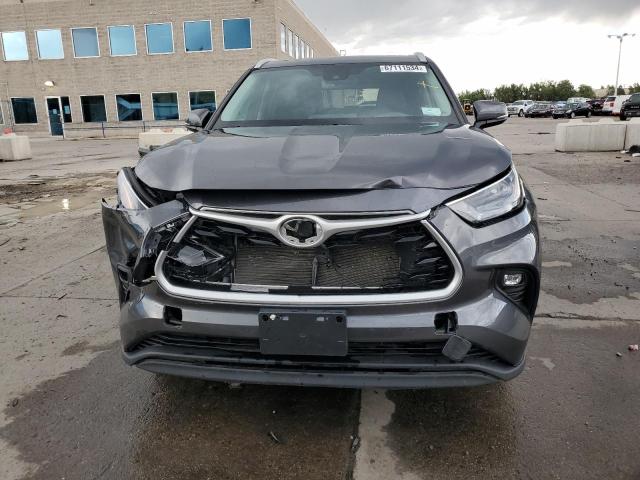 5TDGZRAH5NS554135 - 2022 TOYOTA HIGHLANDER XLE GRAY photo 5