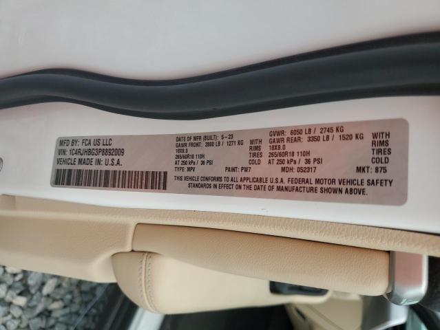 1C4RJHBG3P8892009 - 2023 JEEP GRAND CHER LIMITED 白色 照片 13