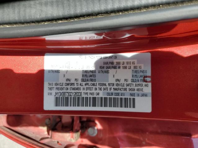 JM1DKBB73G0126008 - 2016 MAZDA CX-3 SPORT RED photo 12