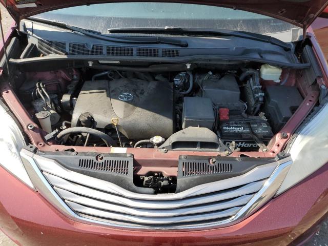 5TDDZ3DC1HS166680 - 2017 TOYOTA SIENNA XLE Bordo foto 12