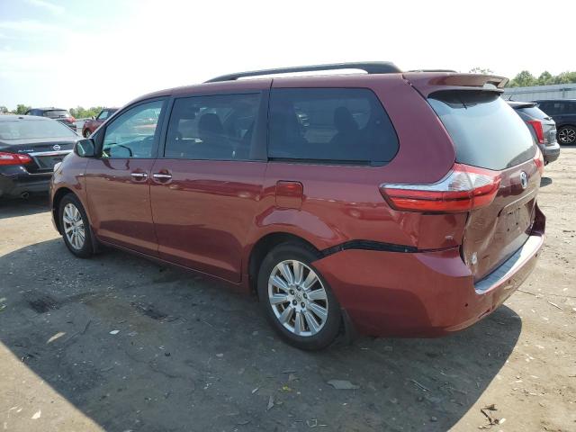 5TDDZ3DC1HS166680 - 2017 TOYOTA SIENNA XLE Bordo foto 2