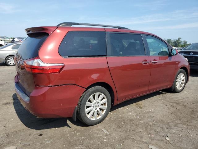 5TDDZ3DC1HS166680 - 2017 TOYOTA SIENNA XLE Bordo foto 3