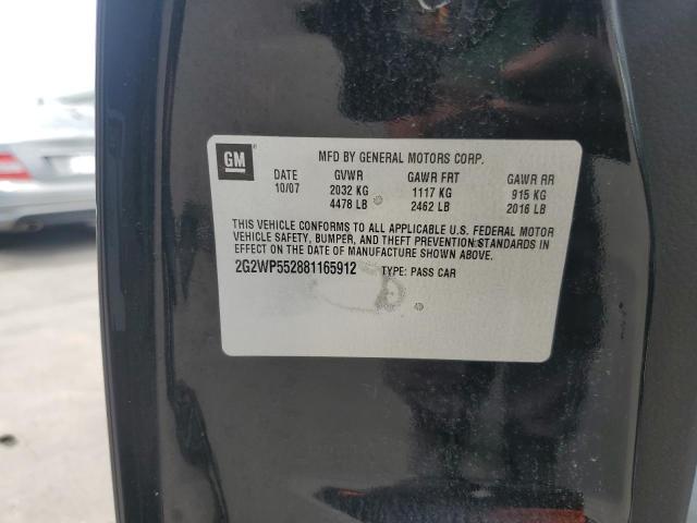 2G2WP552881165912 - 2008 PONTIAC GRAND PRIX 黑色 照片 12