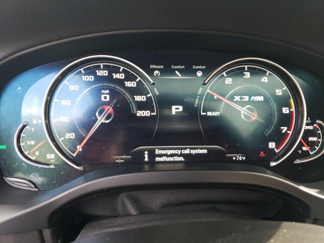 5YMTS0C06L9B76211 - 2020 BMW X3 M COMPETITION CHARCOAL photo 9